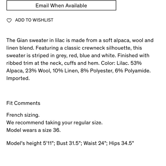 Isabel Marant Etoile Gian striped sweater size 40 - Picture 11 of 11